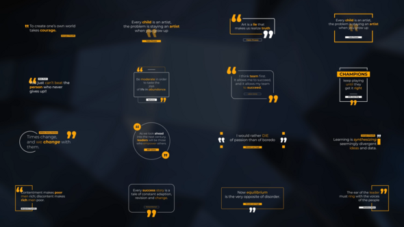 Quotes Titles Titles template preview