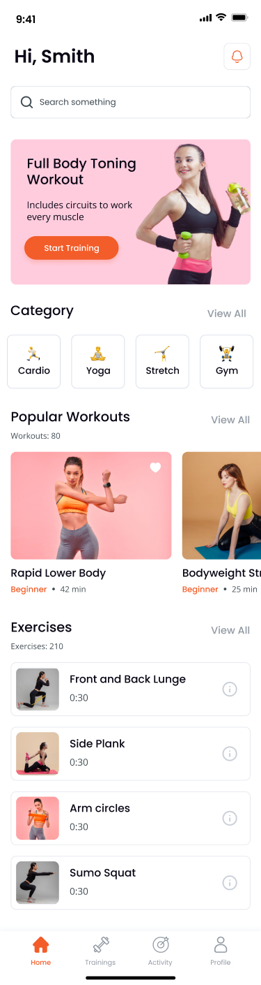 BeFit - Fitness React Native CLI App Ui Kit by lalastudio12 | CodeCanyon