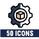 Dual Icons Pack - Management & Logistics Icons