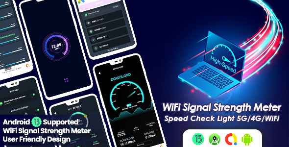 WiFi Signal Strength Meter, Net Signal Pro:WiFi & 5G Meter, WiFi Meter : Signal Strength