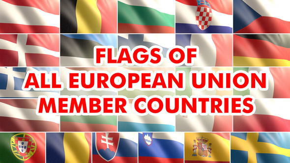 Flags of all European Union Member Countries Pack alt