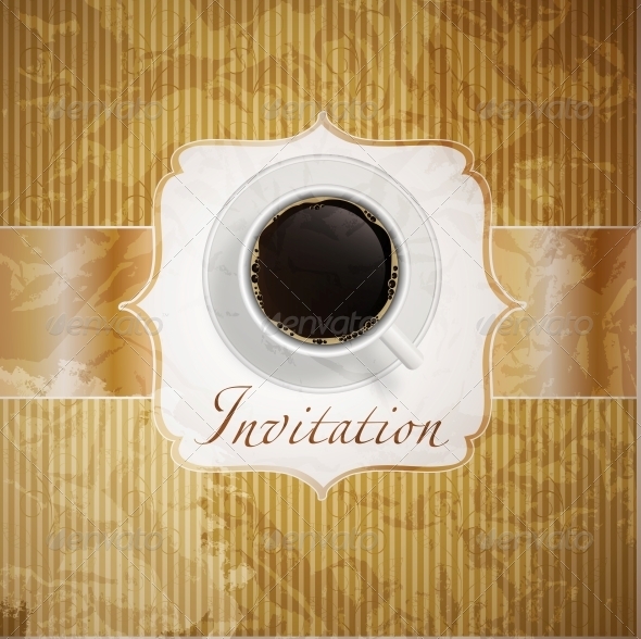 coffee invitation background - Food Objects