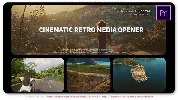Cinematic Retro Media Opener