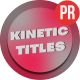 Kinetic Titles MOGRT - VideoHive Item for Sale