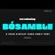 Bósamble - A Bold Display Sans Serif