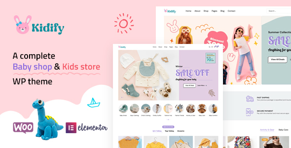 Kidify - Baby & Kids store eCommerce Woocommerce Theme