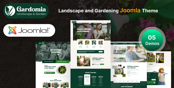[DOWNLOAD]Gardomia - Joomla 5 Landscape and Gardening Template