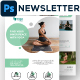Yoga Email Newsletter PSD Template