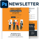 Digital Marketing Email Newsletter PSD Template
