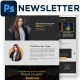 Influencer Email Newsletter PSD Template