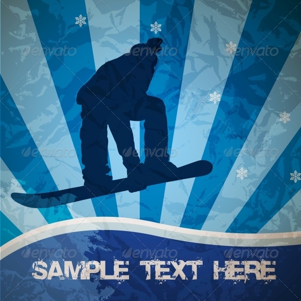 Snowboarding Vector - Backgrounds Decorative