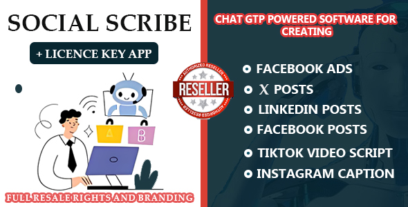 Social Scribe AI - ChatGPT - AI Writing Assistant and Content Creator +Unlimited License Key Generat