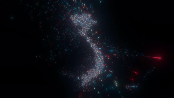 Abstract Map Of Vietnam alt