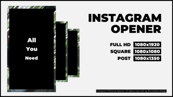 Instagram Opener | Premiere Pro