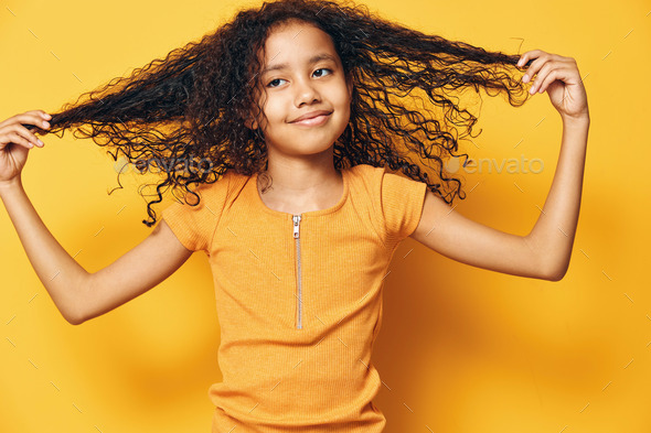 Little fashion girls stock image. Image of people, beautiful