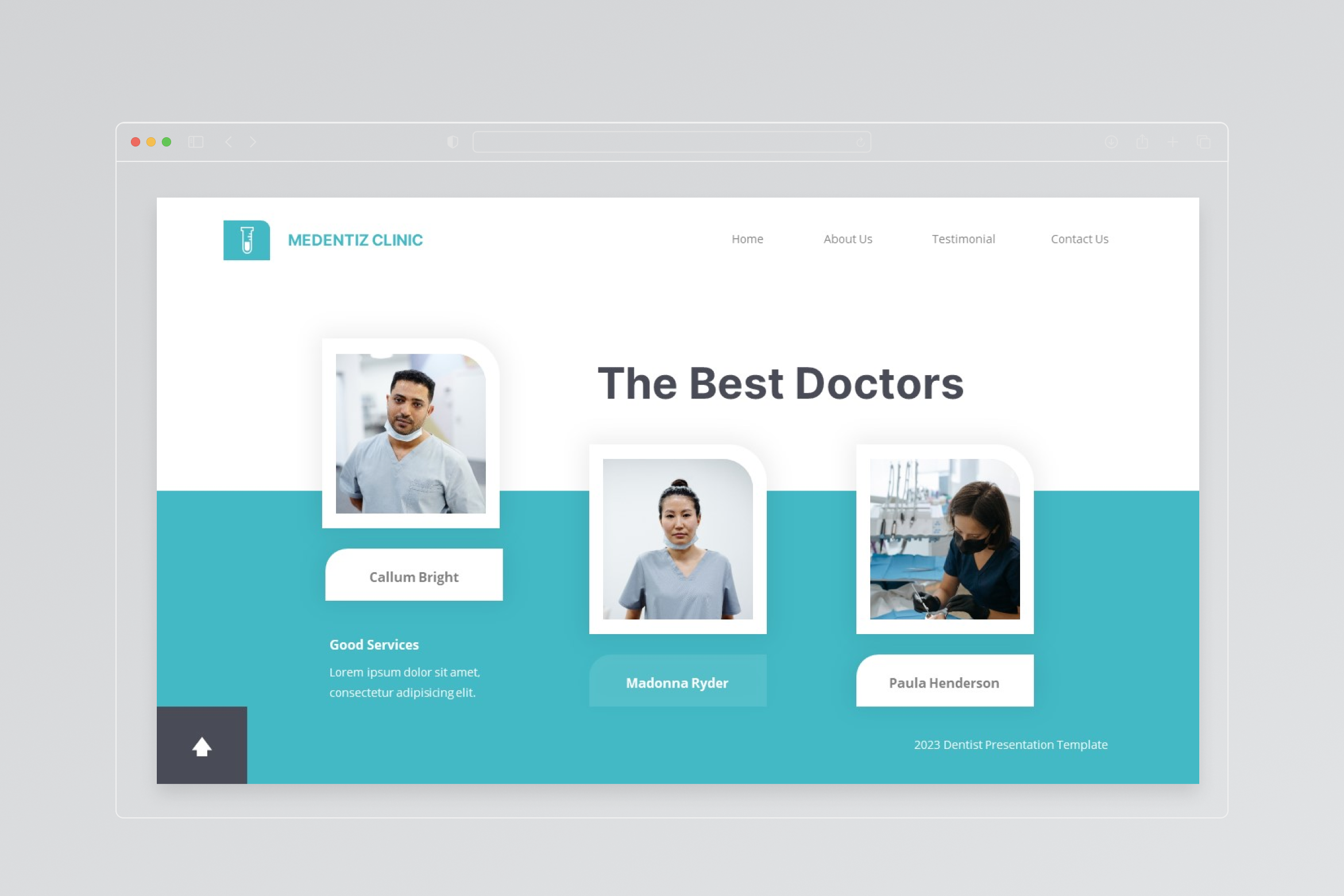 Medentiz Medical Clinnic Google Slide Template, Presentation Templates