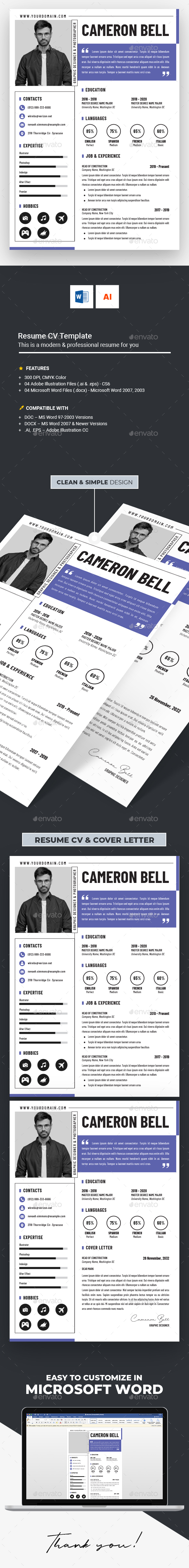 Shape Background Resume CV