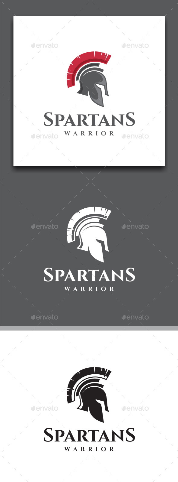 Spartan Warrior Logo Template