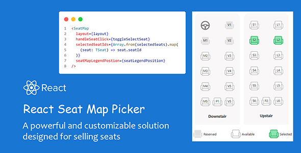 React Seat Map Picker