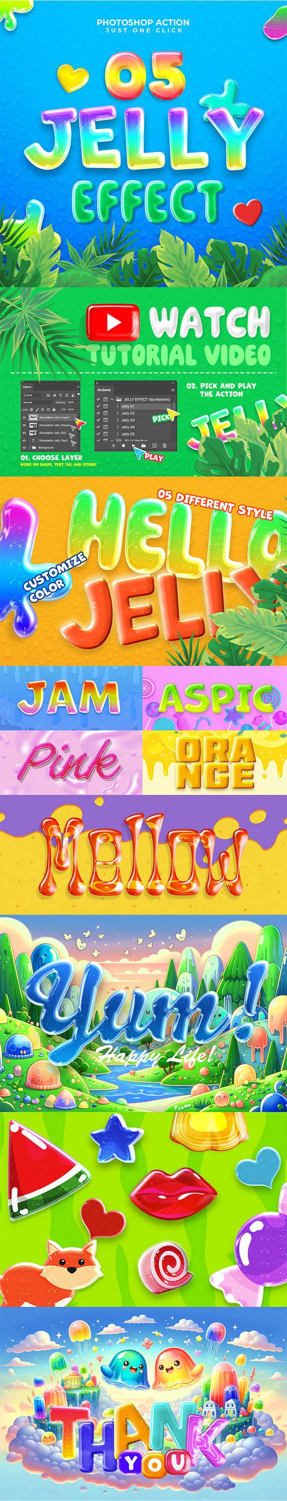 [DOWNLOAD]Jelly Photoshop Action