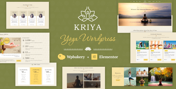 Kriya - Yoga WordPress Theme