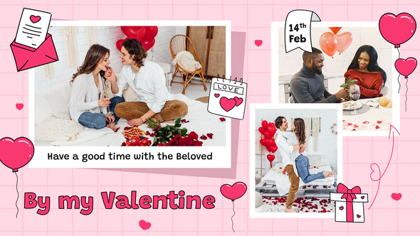 Valentines Day Slideshow Promo MOGRT