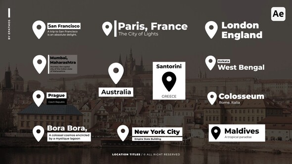 Location Titles v2.0 | AE Titles template preview