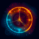 Night Neon Clock Wallpaper - Neon Clock Widget - Live Clock Wallpaper - Smart LED Clock Faces