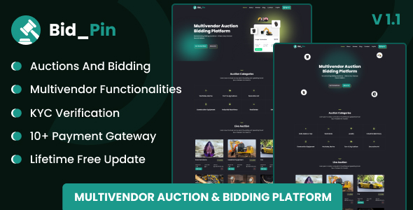 [DOWNLOAD]Bid_Pin - Multivendor Auction & Bidding Platform