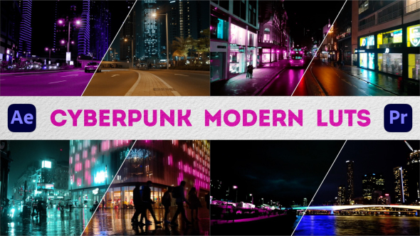 Cyberpunk Modern LUTs | After Effects & Premiere Pro