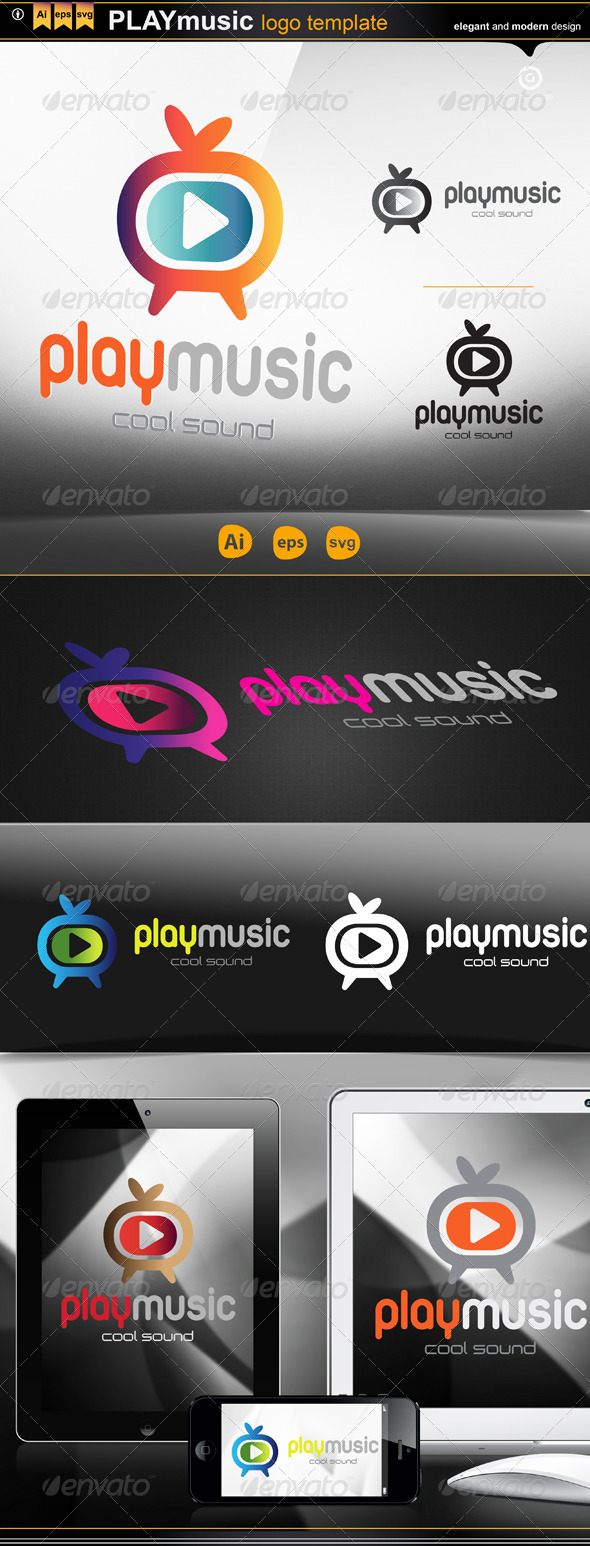 play music - Logo Templates