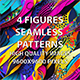 4 Figures Seamless Patterns
