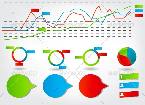 Concept of Circular Banners with Arrows - Concepts Business