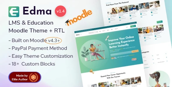 Edma - Moodle 4.3 LMS Education Theme