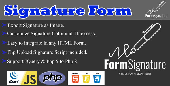 Form Signature HTML5
