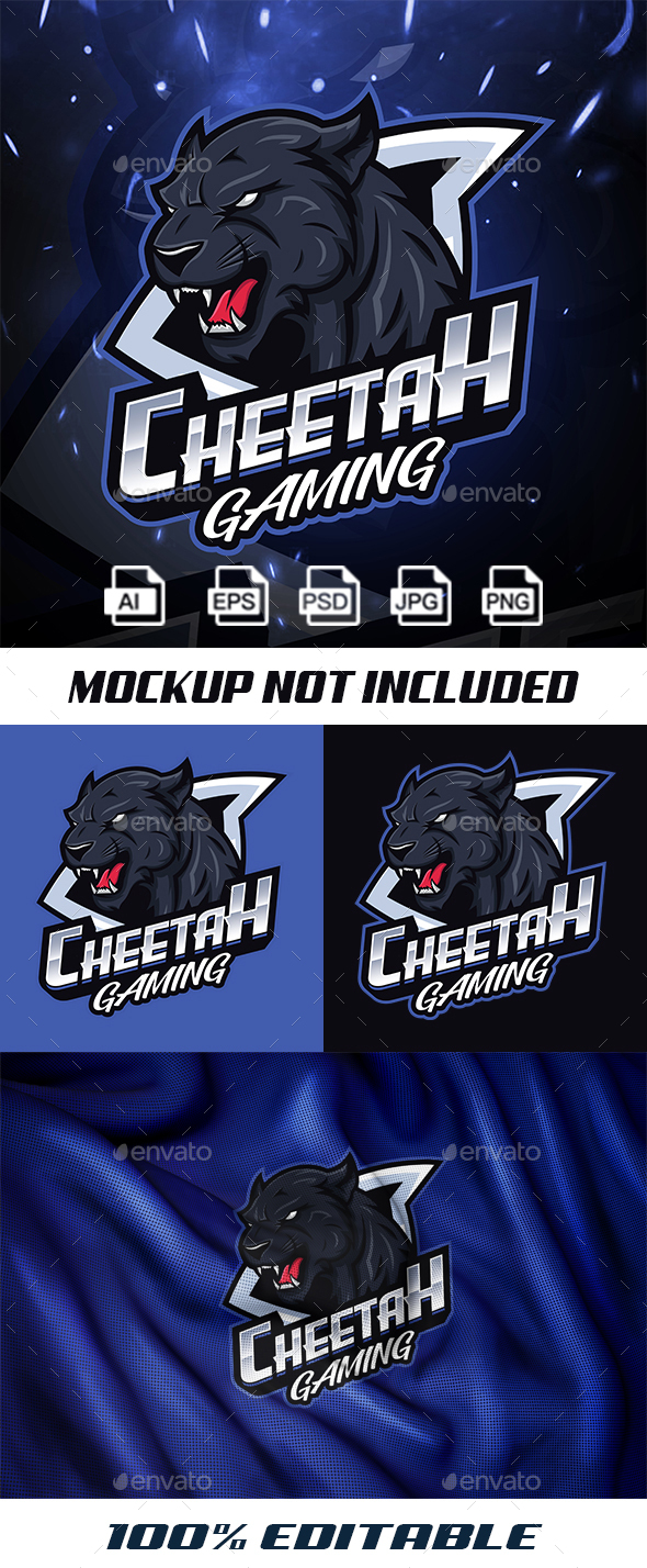 Cheetah Gaming Mascot Logo