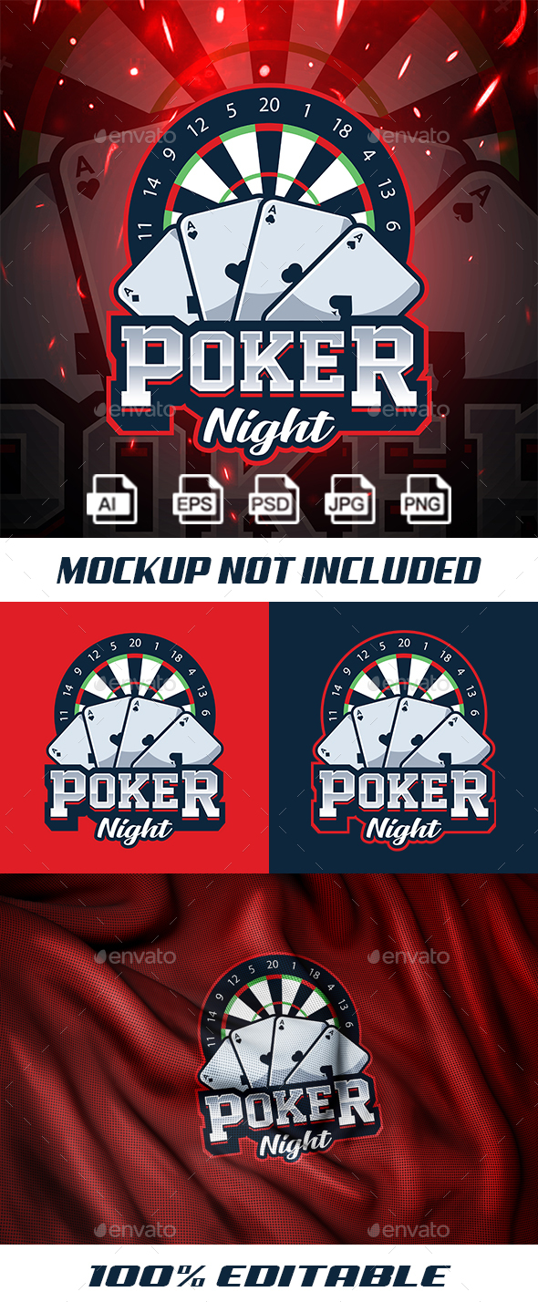 Poker Casino Mascot Logo