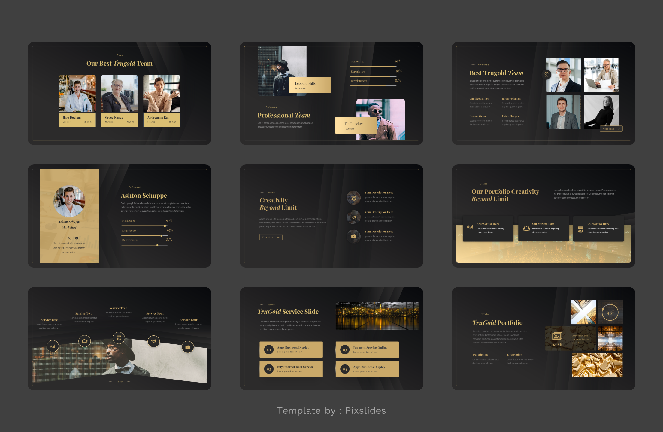 TruGold - Gold Business PowerPoint Presentation Template, Presentation ...
