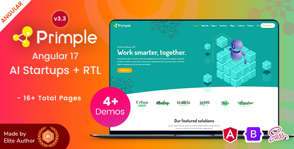 Primple - Angular 17+ AI Machine Learning & Big Data Analytics Template