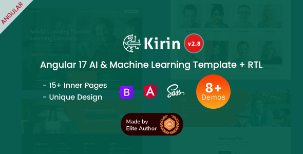 Kirin - AI Machine Learning & Big Data Angular 17+ Template