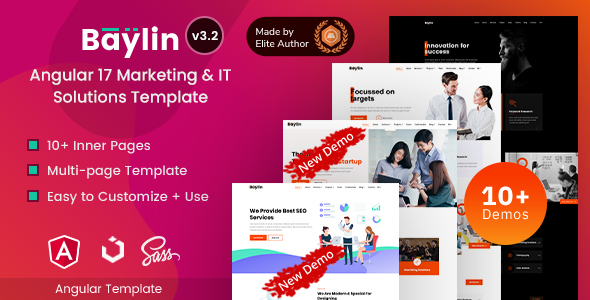 Baylin - Angular 17+ Marketing Agency & IT Solutions Template