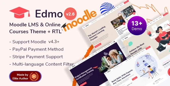 [DOWNLOAD]Edmo - Moodle 4+ Education LMS & Online Courses Theme