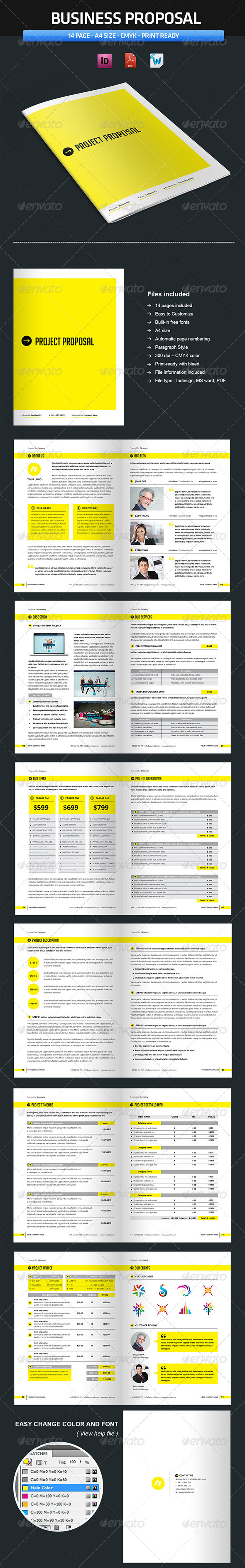 Proposal Template (Vol3) - Proposals & Invoices Stationery