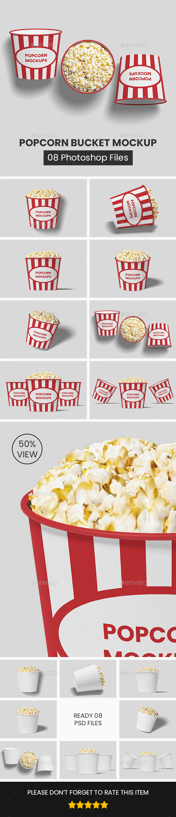 [DOWNLOAD]Popcorn Bucket Mockup | Pop Corn