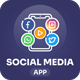 Social Media Android App (Instagram, Reels, YT Shorts, Facebook, Twitter, Threads, Snapchat, TikTok)