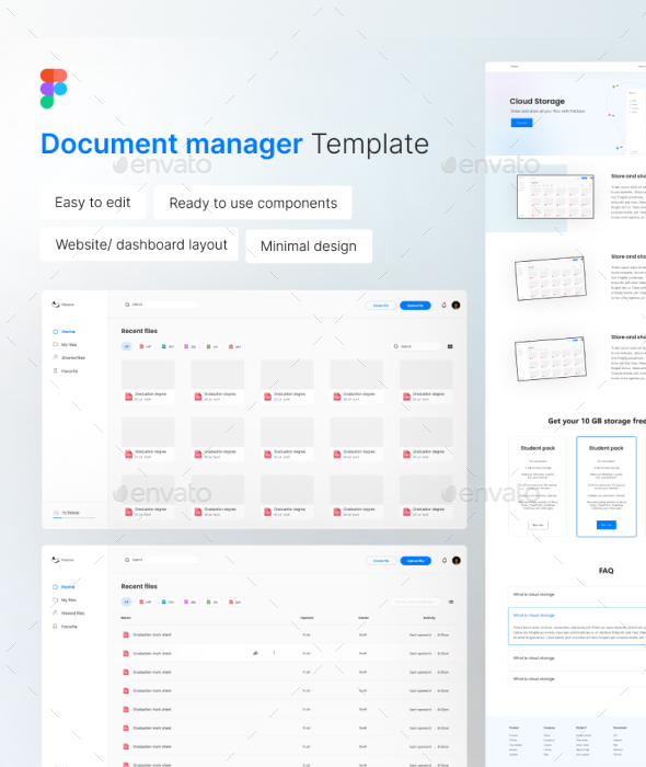 [DOWNLOAD]Document Management website UI kit