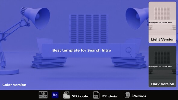 Search Intro Logo Stings template preview