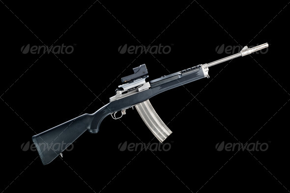 Assault rifle - Stock Photo - Images