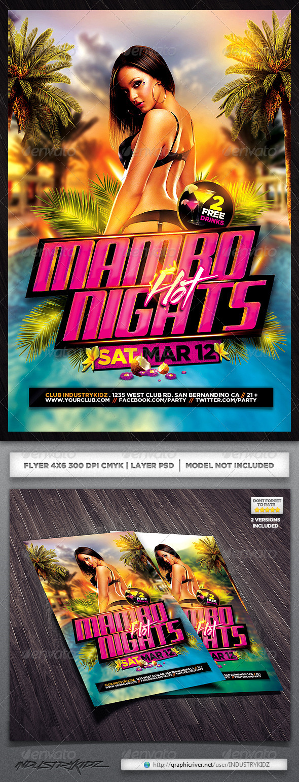 Latin Night Flyer By INDUSTRYKIDZ