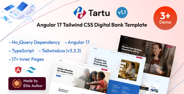 [DOWNLOAD]Tartu - Angular 17+ Online Banking & Money Transfer Template with Tailwind CSS